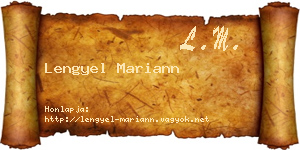 Lengyel Mariann névjegykártya